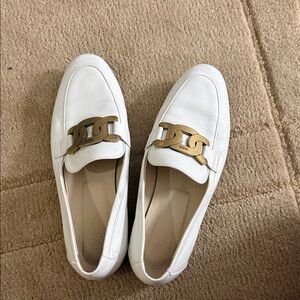 Tod’s White Loafers
